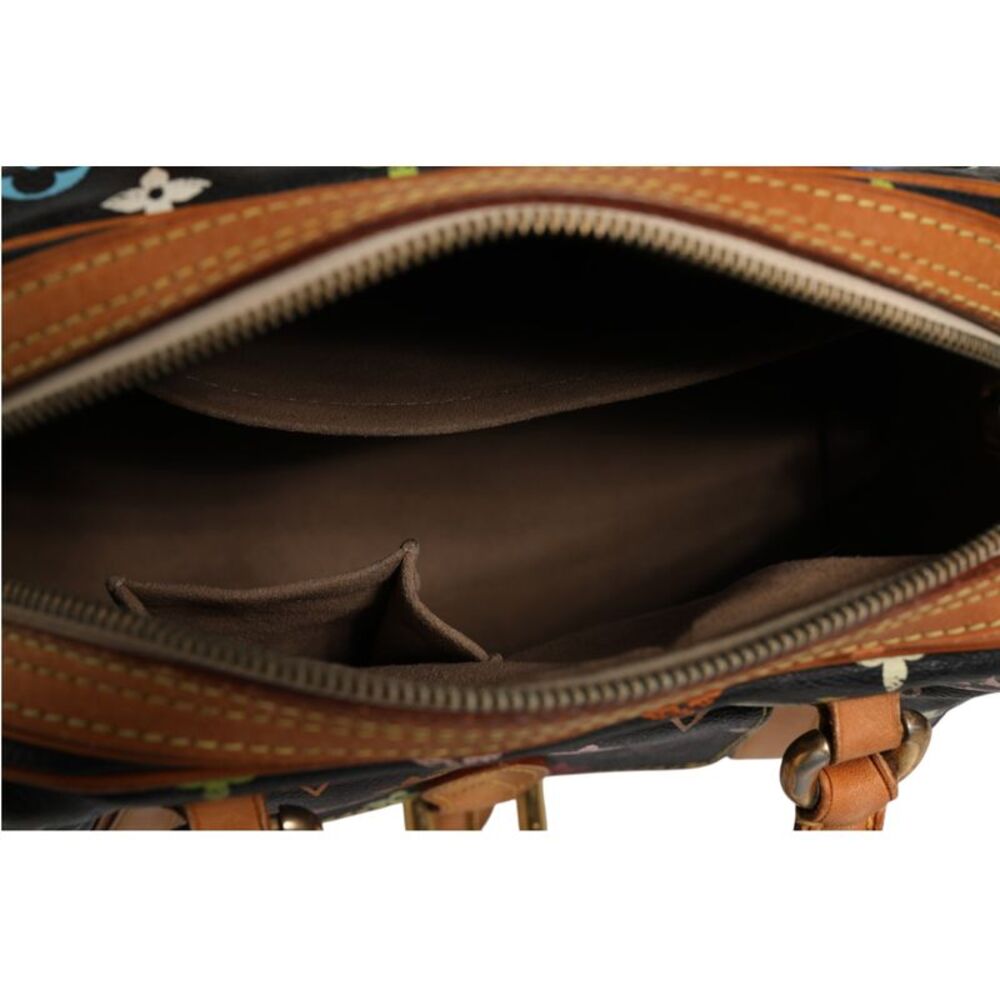 Louis Vuitton Black Monogram Multicolor Canvas Priscilla Women's Handbag - Picture 5 of 5